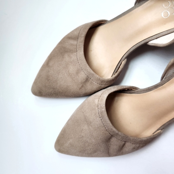 Franco Sarto Women's Suede Leather Fenway Wedge Tan Cocco Color Size 8 - Picture 10 of 14